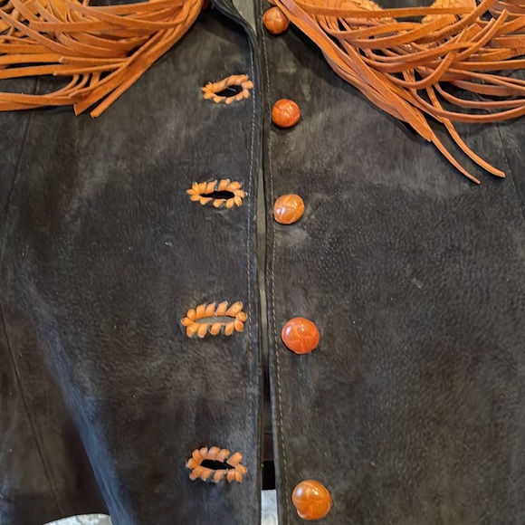 ECHO MOUNTAIN Vintage black suede woman’s jacket, size 8. VGUC - Picture 9 of 13